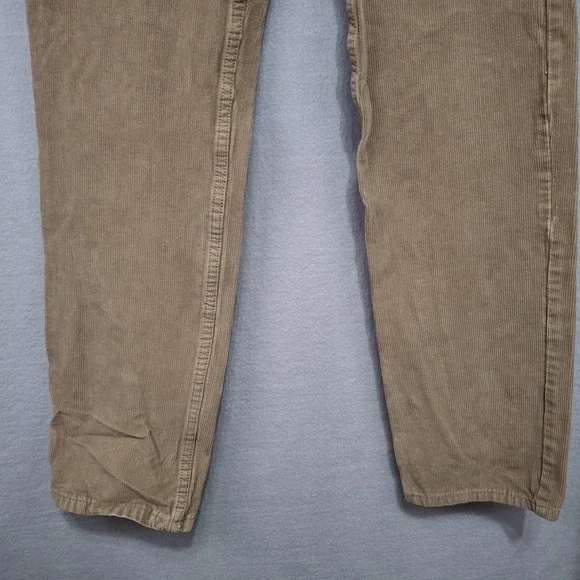 Levi's 511 Corduroy Pants Mens 30x32 Khaki Cotton Poly Straight Leg Stretch - Picture 4 of 12